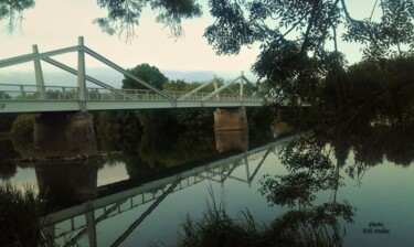 Photography titled "Reflet - Pont sur l…" by Rm Studio, Original Artwork, Digital Photography