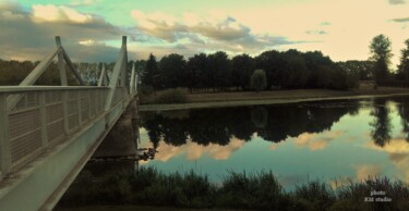 Photography titled "Pont sur la Saône" by Rm Studio, Original Artwork, Digital Photography