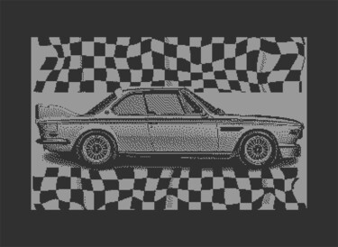 Arts numériques intitulée "BMW E9 CSL C64 PIXE…" par Rm64, Œuvre d'art originale, Travail numérique 2D