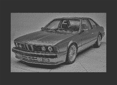 Arte digital titulada "BMW 635 E24 C64 PIX…" por Rm64, Obra de arte original, Trabajo Digital 2D