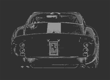 Arte digital titulada "FERRARI 250 GTO C64…" por Rm64, Obra de arte original, Trabajo Digital 2D