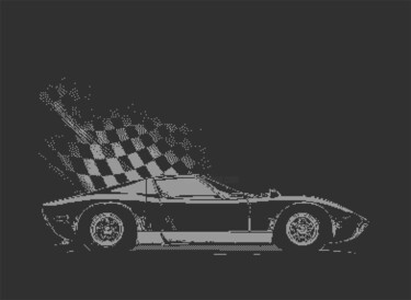 Arts numériques intitulée "FERRARI RACE C64 PI…" par Rm64, Œuvre d'art originale, Travail numérique 2D