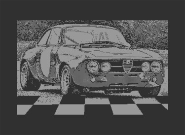 Digitale Kunst mit dem Titel "ALFA ROMEO GTAM C64…" von Rm64, Original-Kunstwerk, 2D digitale Arbeit