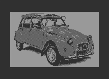 Arte digitale intitolato "CITROEN 2CV C64 PIX…" da Rm64, Opera d'arte originale, Lavoro digitale 2D