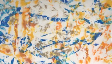 Pintura intitulada "N106 Burning Water…" por Robert Miskines, Obras de arte originais, Tinta spray