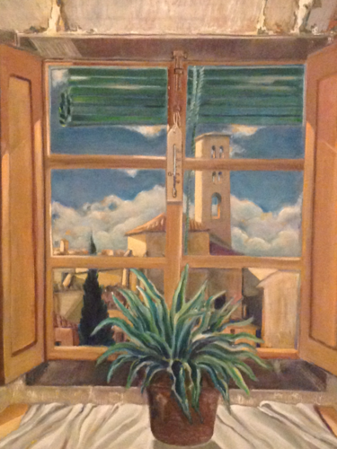 Painting titled "Ventana-a-Buitrago.…" by Martiche, Original Artwork