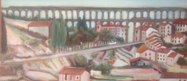 Pittura intitolato "Vista-de-Segovia.jpg" da Martiche, Opera d'arte originale