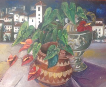 Painting titled "Bodegon-del-Albaici…" by Martiche, Original Artwork