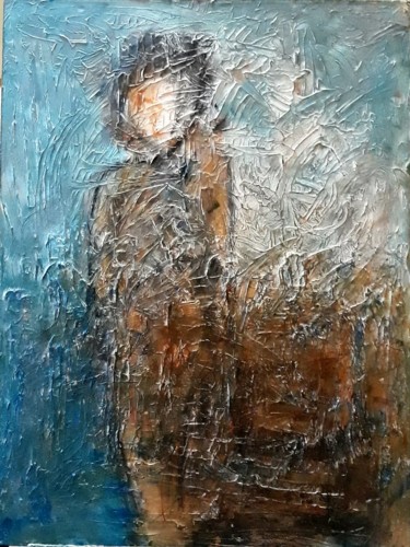 Painting titled "Neblina" by Rosa Rio, Original Artwork, Acrylic