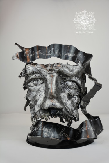 Skulptur mit dem Titel "Eyes of souls by Ar…" von Artiste Les Tordus, Original-Kunstwerk, Metalle