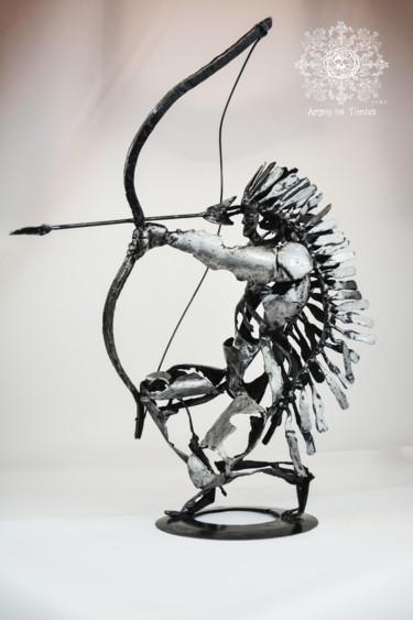 Escultura titulada "The Elusive Ro by A…" por Artiste Les Tordus, Obra de arte original, Metales