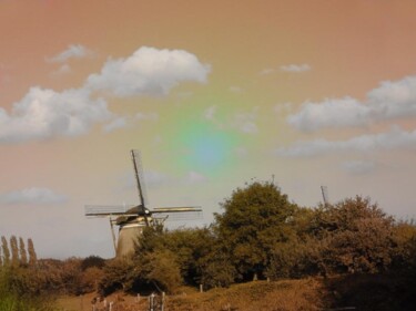 Fotografía titulada "Dutch mill" por Rob Arbouw, Obra de arte original