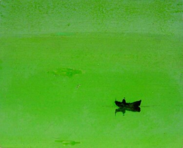 Картина под названием "green lagoon" - Rob Arbouw, Подлинное произведение искусства, Другой