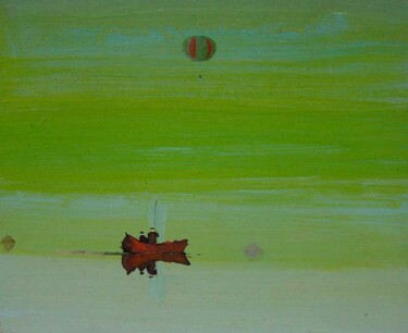 Pittura intitolato "silence on the water" da Rob Arbouw, Opera d'arte originale, Altro