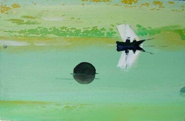 Painting titled "Buoy in a Mauritian…" by Rob Arbouw, Original Artwork, Oil