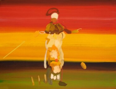 Peinture intitulée "Ian Curtis" par Rob Arbouw, Œuvre d'art originale, Huile