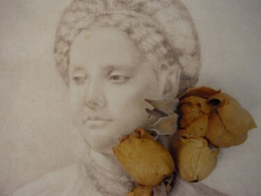 Photographie intitulée "da Vinci roses" par Rob Arbouw, Œuvre d'art originale