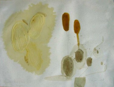 Colagens intitulada "Condoms and plants" por Rob Arbouw, Obras de arte originais, Outro