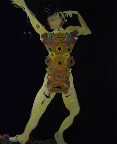 Painting titled "Prince of the lilys" by Rob Arbouw, Original Artwork