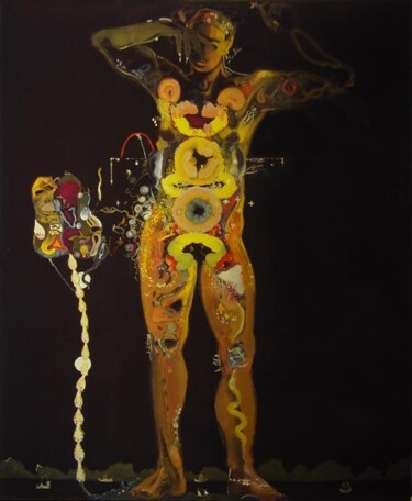 Malerei mit dem Titel "P.P.Prudhon" von Rob Arbouw, Original-Kunstwerk, Öl