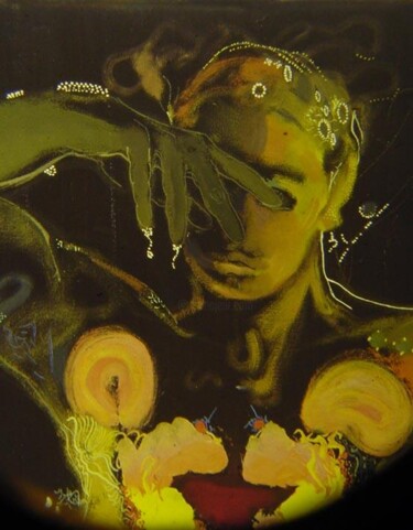 Peinture intitulée "P.P.Prudhon" par Rob Arbouw, Œuvre d'art originale, Huile