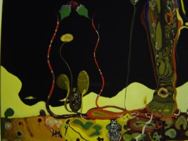 Malerei mit dem Titel "Bobbi Bizarra" von Rob Arbouw, Original-Kunstwerk