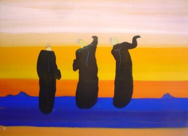 Painting titled "Three witches" by Rob Arbouw, Original Artwork