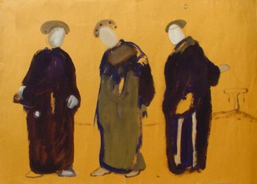 Painting titled "three children" by Rob Arbouw, Original Artwork