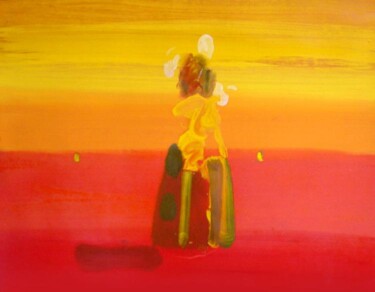 Pittura intitolato "Desert-gesture on S…" da Rob Arbouw, Opera d'arte originale