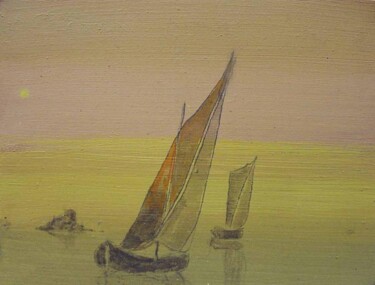 Pittura intitolato "Lagoon " da Rob Arbouw, Opera d'arte originale, Altro