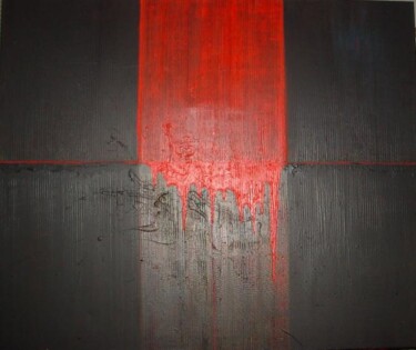 Malarstwo zatytułowany „Bloody Gaza” autorstwa Rob Koedijk, Oryginalna praca