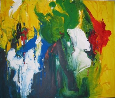 Painting titled "Tropical" by Rob Koedijk, Original Artwork, Oil