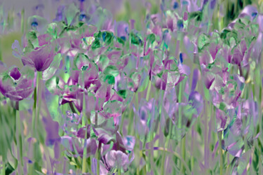 Digitale Kunst getiteld "Floral Montage" door Robbi Ling Montgomery, Origineel Kunstwerk, 2D Digital Work