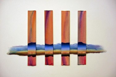 Painting titled "Vertical Horizon" by Rob Debartolo, Original Artwork