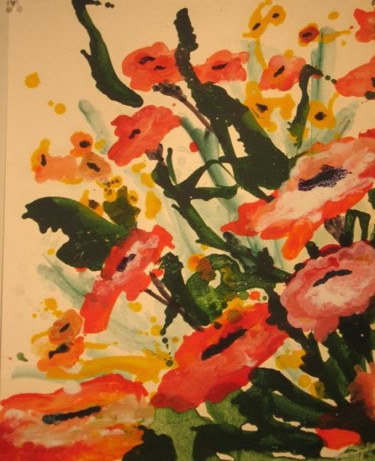 Painting titled "Poppies" by Rob Debartolo, Original Artwork