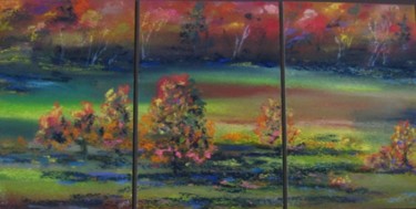 Painting titled "Vibrant Fall" by Rob Debartolo, Original Artwork