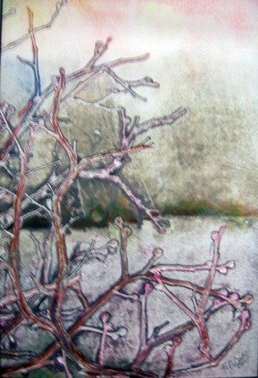 Painting titled "Treescape" by Rob Debartolo, Original Artwork