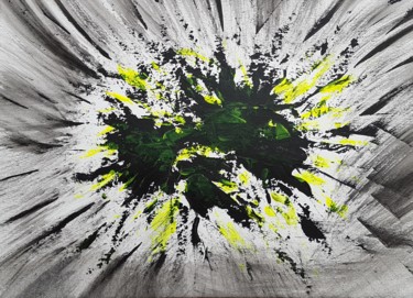 Painting titled "Tableau abstrait /…" by Robelo, Original Artwork, Acrylic