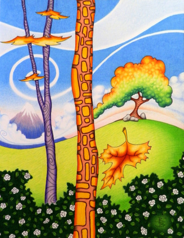 Рисунок под названием "Changing Seasons" - Robert Ball, Подлинное произведение искусства, Другой