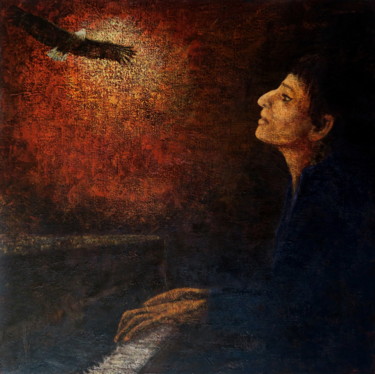 Peinture intitulée "Barbara" par Robert Bass, Œuvre d'art originale, Acrylique