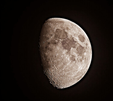 Digitale Kunst mit dem Titel "The Smudgy Moon" von Robert Benson, Original-Kunstwerk, Digitale Fotografie