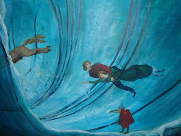 Pintura intitulada "Le bout du tunnel" por Boul, Obras de arte originais, Acrílico