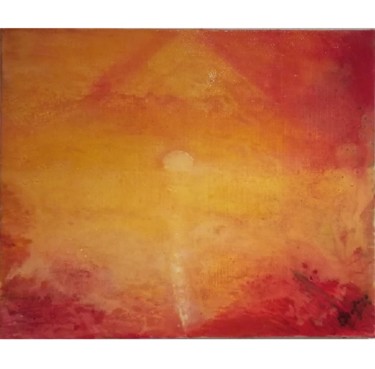 Peinture intitulée "Évaporation; Zhēngfā" par Robert Brogini, Œuvre d'art originale, Huile Monté sur Châssis en bois