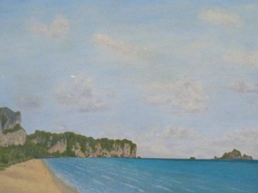 Painting titled "AO NANG BEACH - Kra…" by Robert Bursik, Original Artwork, Oil