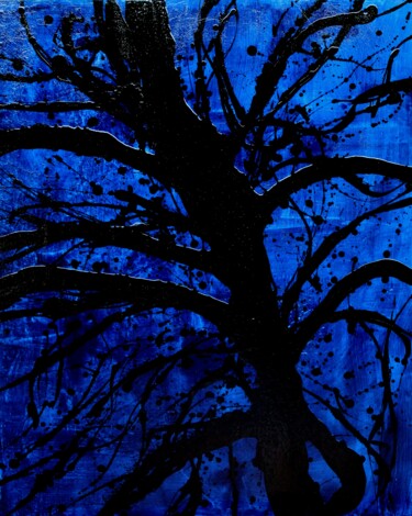 Peinture intitulée "Moon light" par Robert Cadiere, Œuvre d'art originale, Acrylique Monté sur Châssis en bois