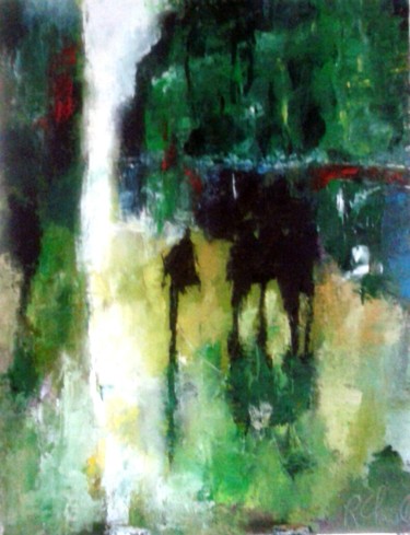 Painting titled "Un moment" by Robert Charles, Original Artwork