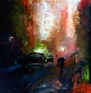 Peinture intitulée "Rue Taraque" par Robert Charles, Œuvre d'art originale, Huile