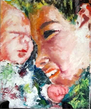 Malarstwo zatytułowany „Portrait d'enfants” autorstwa Robert Charles, Oryginalna praca, Olej Zamontowany na Drewniana rama n…