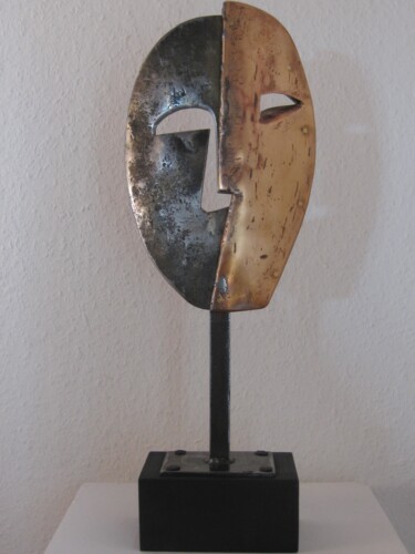 Sculpture intitulée "Masque 3" par Robert Chevalier, Œuvre d'art originale