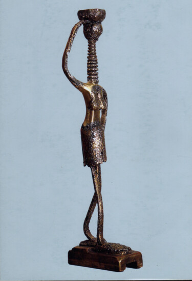 Sculpture titled "Femme Girafe (bronz…" by Robert Chevalier, Original Artwork